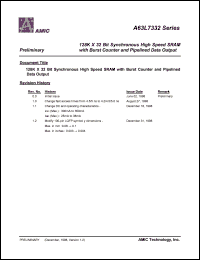 A63L7332E-4.5 Datasheet