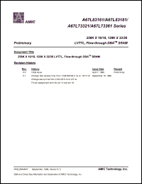 A67L73361E-12 Datasheet