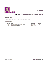 LP61L1024X-12 Datasheet
