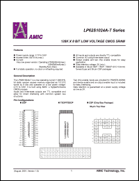 LP62S1024AV-55LLI Datasheet