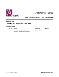 LP62S16256EV-70LLI Datasheet