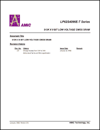 LP62S4096EV-70LLI Datasheet