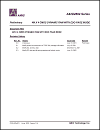 A42U2604V-80U Datasheet