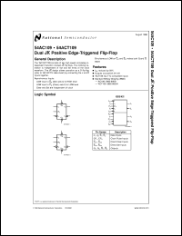 54ACT109DM-MLS Datasheet