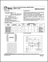 BS616LV4020BI Datasheet