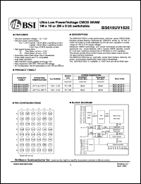 BS616UV1610BI Datasheet