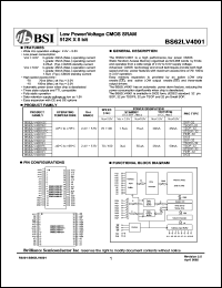 BS62LV4001EC Datasheet