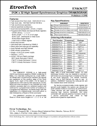 EM636327TQ-10 Datasheet