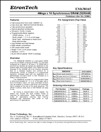 EM638165TS-10 Datasheet