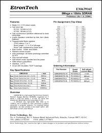 EM639165TS-8L Datasheet