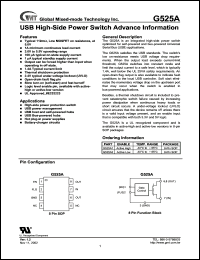 G525A1 Datasheet