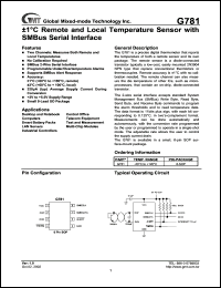 G781 Datasheet