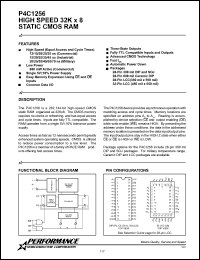 P4C1256-70CM Datasheet