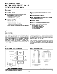 P4C164-45DWM Datasheet