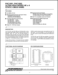 P4C1682-20DMB Datasheet