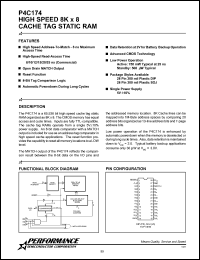 P4C174-12JC Datasheet