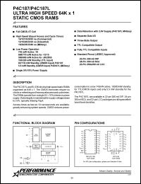 P4C187-45DMB Datasheet