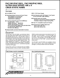 P4C1981-20PC Datasheet