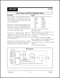XE1401 Datasheet
