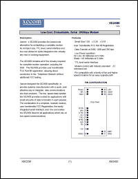 XE2400 Datasheet