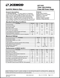 QPP-004 Datasheet