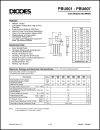 PBU606 Datasheet