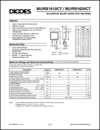 MURB1610CT Datasheet