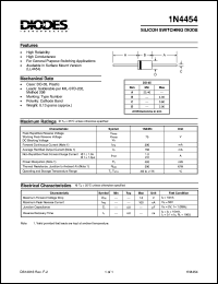 1N4454 Datasheet