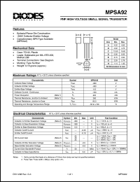 MPSA92 Datasheet