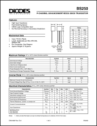 BS250 Datasheet