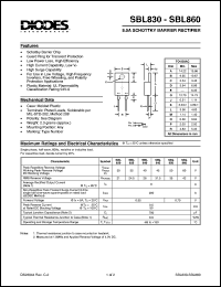 SBL835 Datasheet