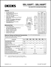 SBL1630PT Datasheet
