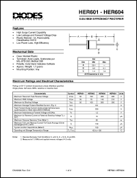 HER603 Datasheet