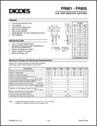 FR804 Datasheet