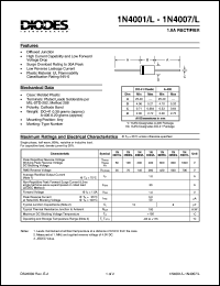 1N4001G-TB Datasheet