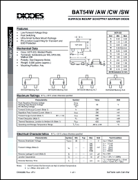 BAT54W Datasheet