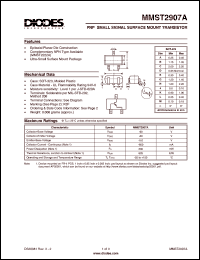 MMST2907A-7 Datasheet