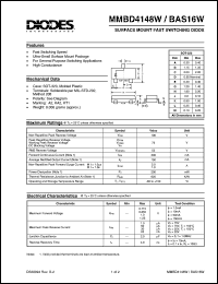 BAS16W Datasheet