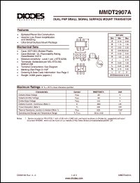 MMDT2907A-7 Datasheet