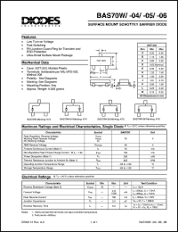 BAS70WFILM Datasheet
