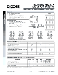 BAS70DW-04 Datasheet