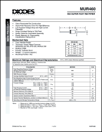 MUR460 Datasheet