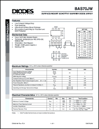 BAS70JFILM Datasheet