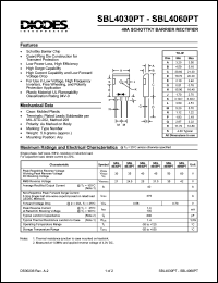 SBL4030PT Datasheet