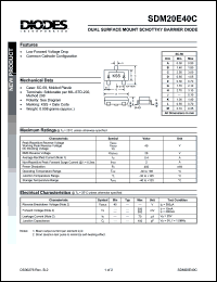 SDM20E40C Datasheet