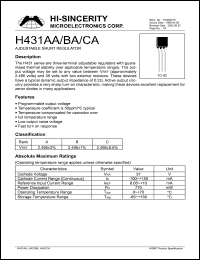 H431BA Datasheet