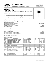 H603AL Datasheet