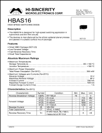 HBAS16 Datasheet
