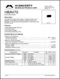 HBAT54S Datasheet