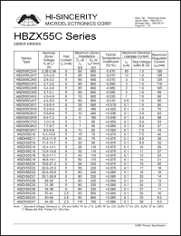 HBZX55C15 Datasheet
